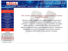 Tablet Screenshot of emel-alarmy.pl